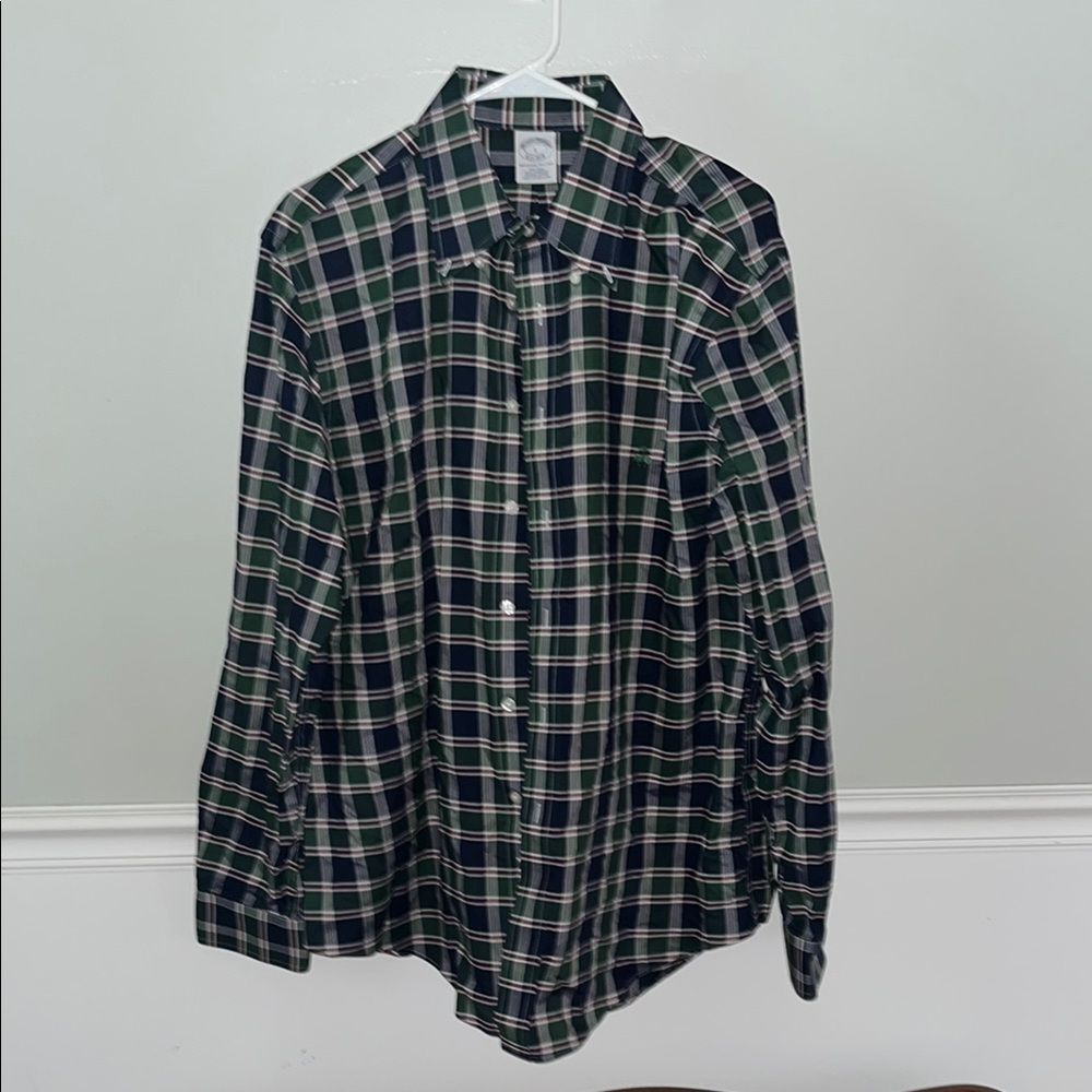 Men's Green Plaid Shirt